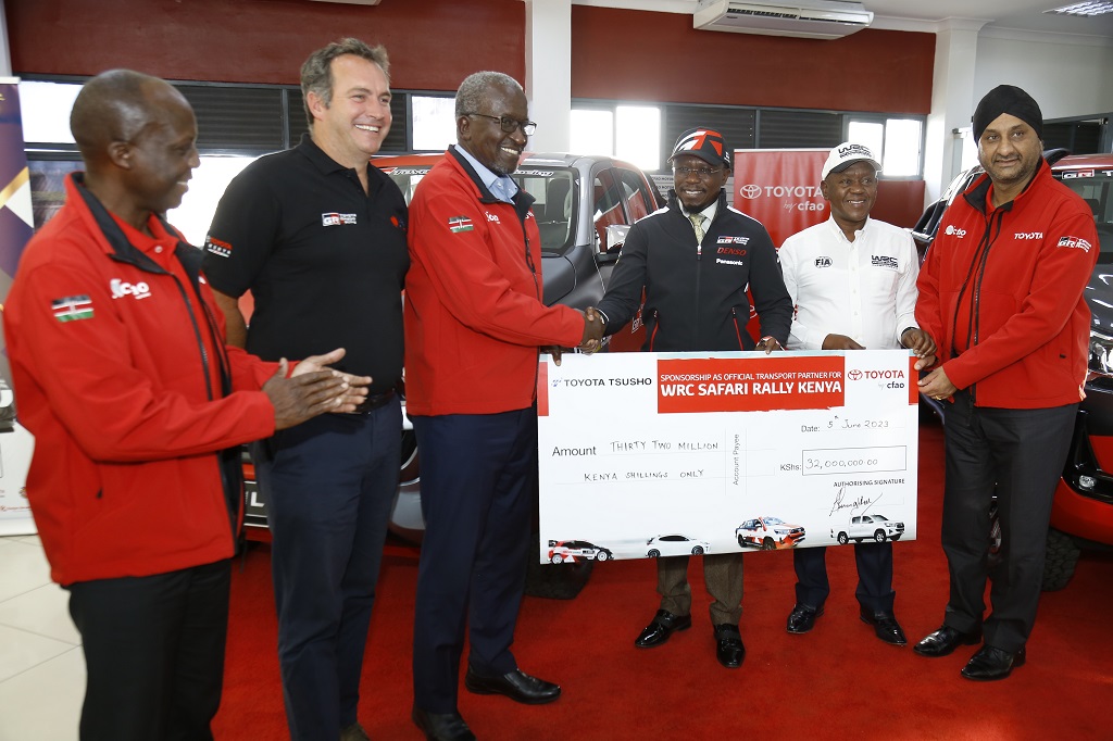 Toyota's Success and Continued Commitment with CFAO Motors Kenya's sponsorship of kshs.32 Million towards the WRC Safari Rally in Kenya